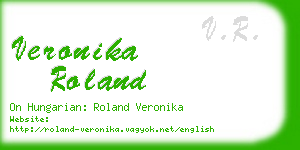 veronika roland business card